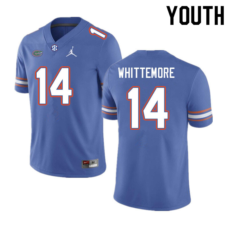 Youth #14 Trent Whittemore Florida Gators College Football Jerseys Sale-Royal